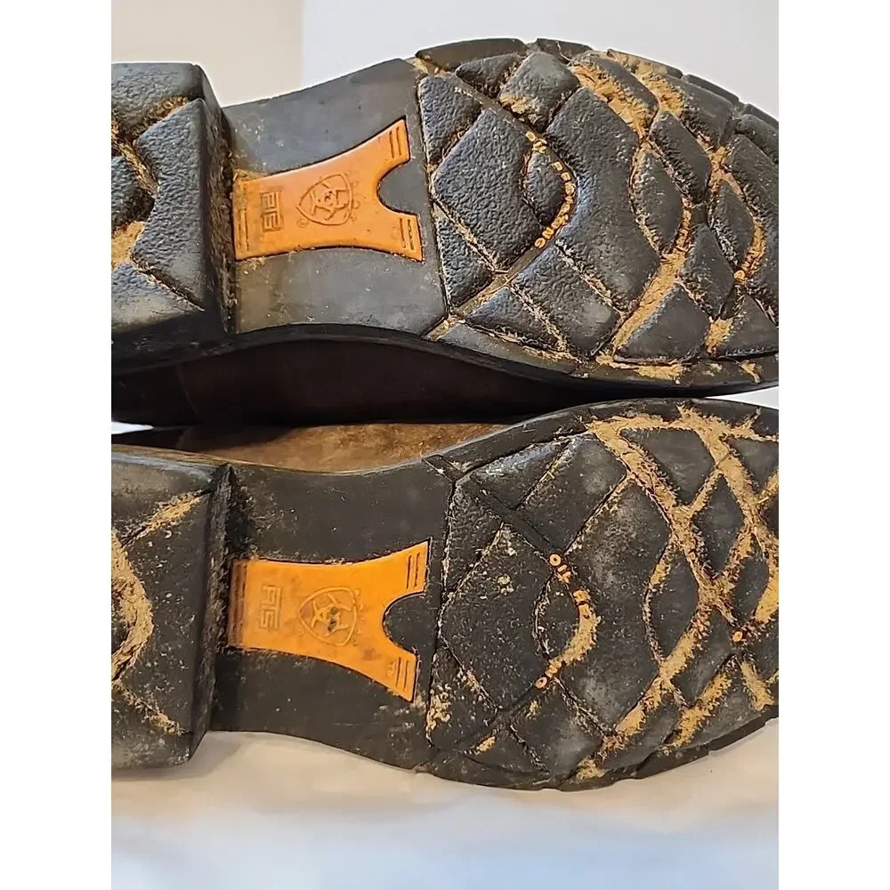 Ariat Steel Toe Mens 8.5 D Work Boots brown